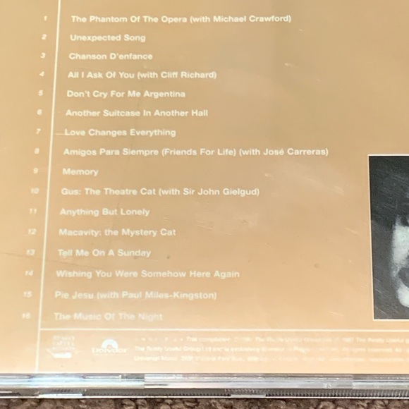 Sarah Brightman - the Andrew Lloyd Webster collection CD (3 for $20) - Picture 4 of 4